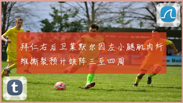 拜仁右后卫莱默尔因左小腿肌肉纤维撕裂预计缺阵三至四周